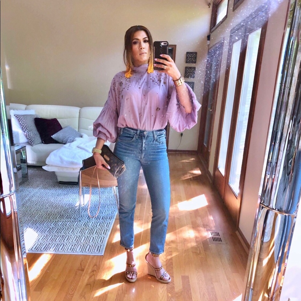 Free People Top open tie back